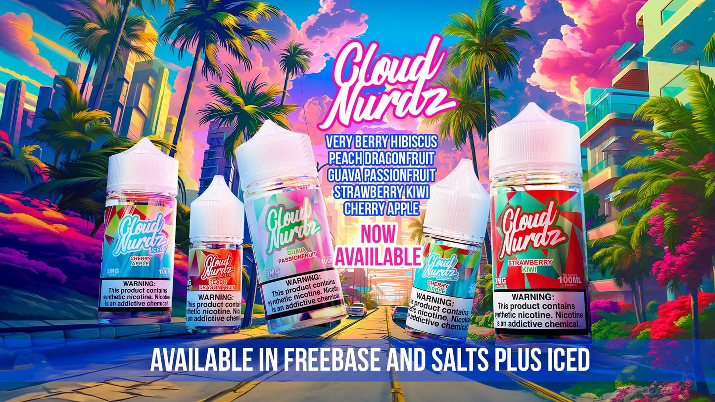Blue Raspberry Peach - Cloud Nurdz - 100mL