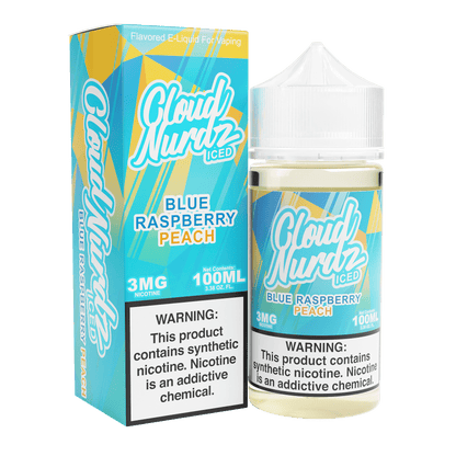 ICED Blue Raspberry Peach - Cloud Nurdz - 100mL