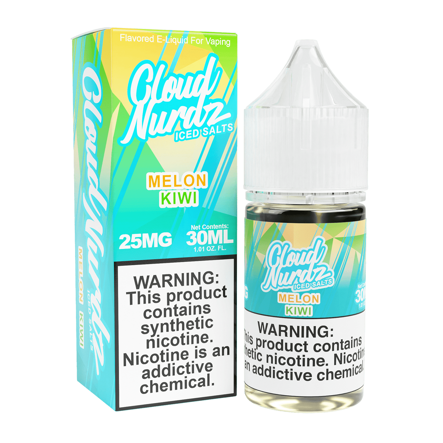 ICED Melon Kiwi SALT - Cloud Nurdz - 30mL