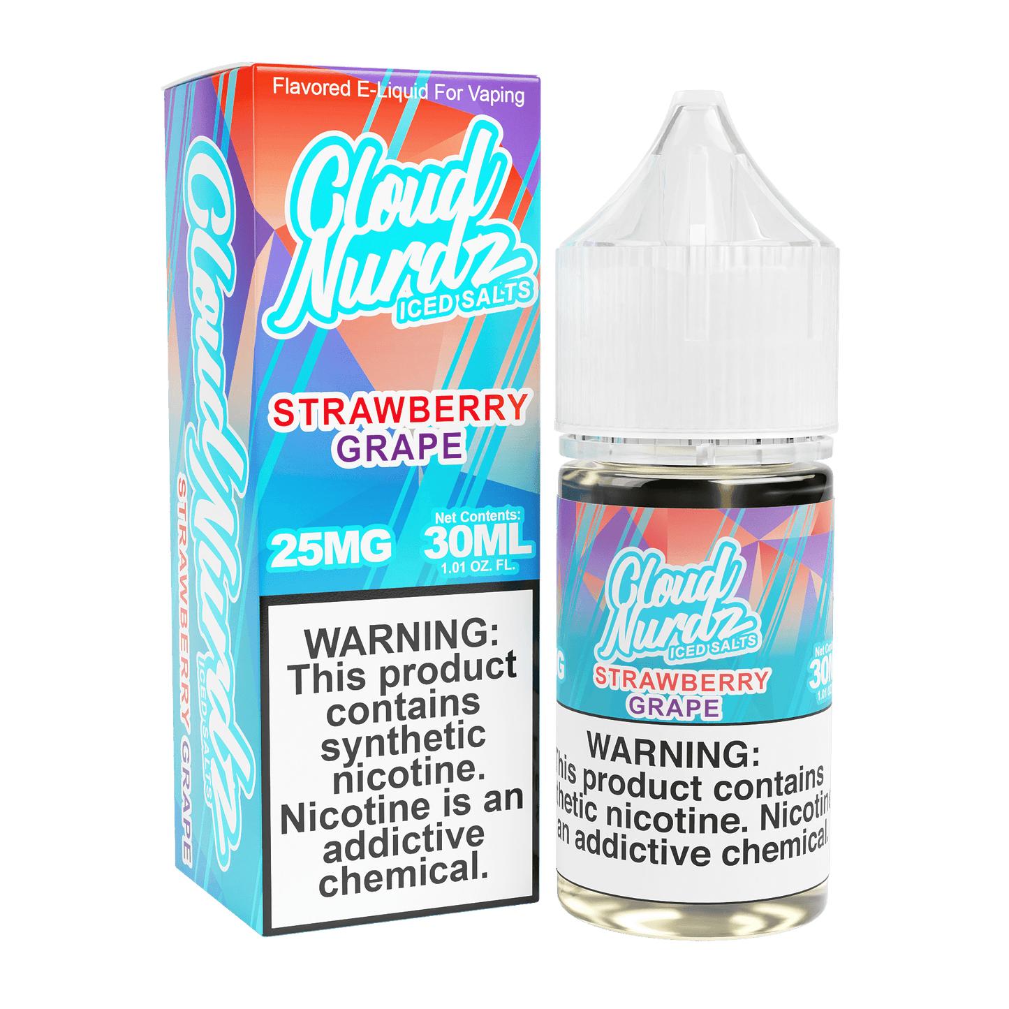 ICED Strawberry Grape SALT - Cloud Nurdz - 30mL