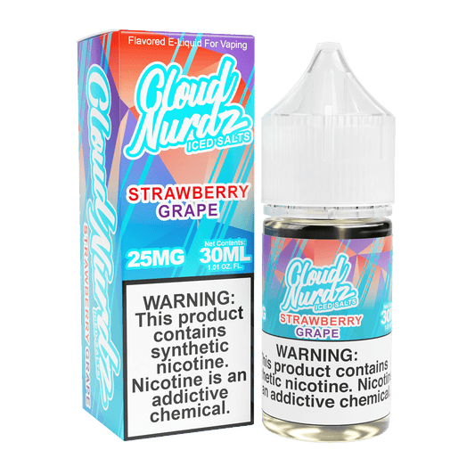 ICED Strawberry Grape SALT - Cloud Nurdz - 30mL