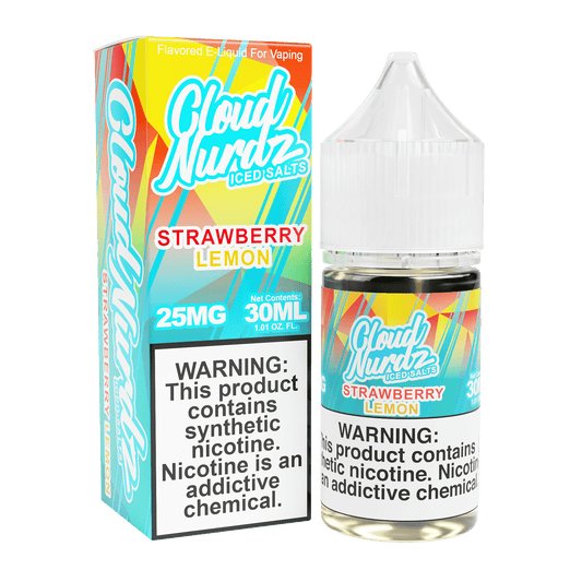 ICED Strawberry Lemon SALT - Cloud Nurdz - 30mL